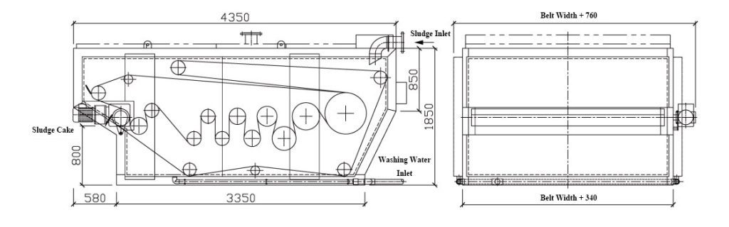 belt filter press architecture